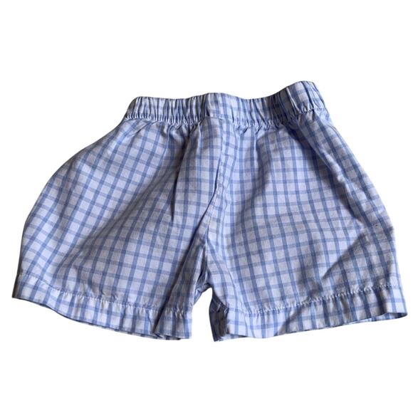 Baby Boy Checked blue and white shorts size 9 mo - Picture 3 of 3